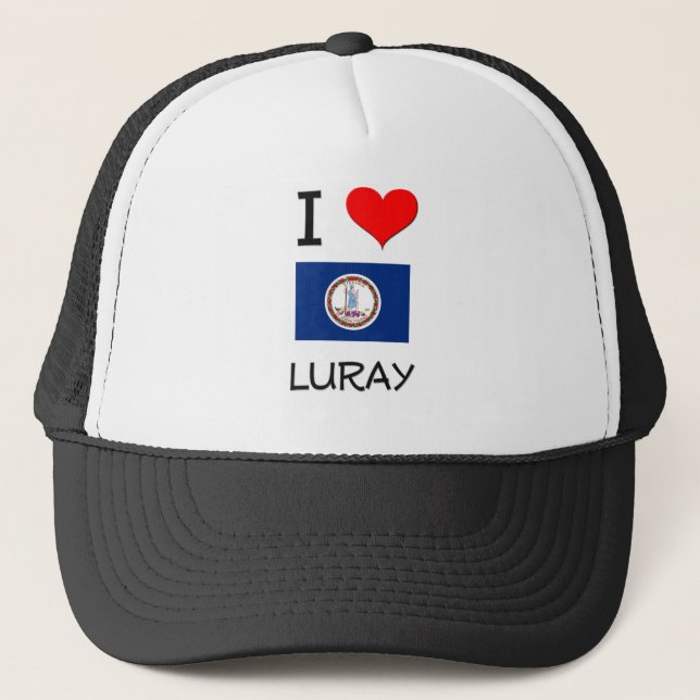 I Love Luray Virginia Trucker Hat (Front)