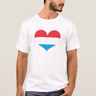 I Love Luxembourg Flag T-Shirt