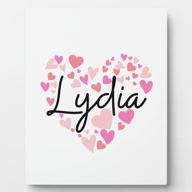 I love Lydia Plaque (Front)