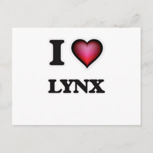 I Love Lynx Postcard