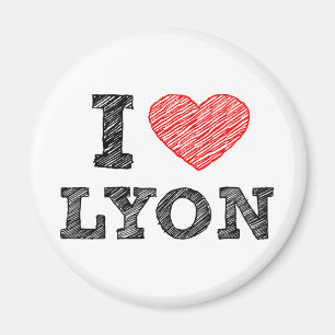 I Love Lyon Magnet