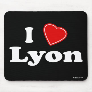 I Love Lyon Mouse Pad