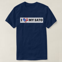 I LOVE M SATO (DOG) T-shirt