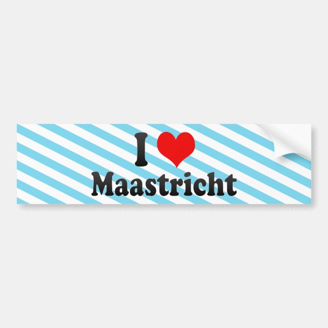 I Love Maastricht, Netherlands Bumper Sticker (Front)