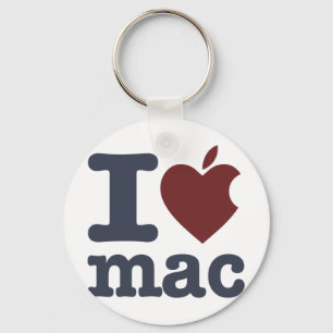 I Love Mac Key Ring