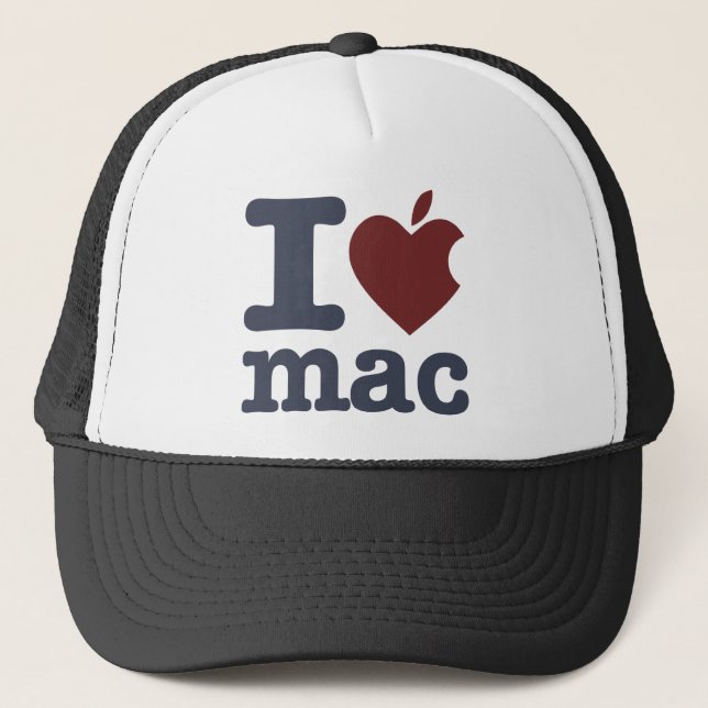 I Love Mac Trucker Hat (Front)