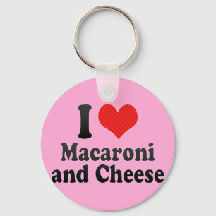 I Love Macaroni+and Cheese Key Ring