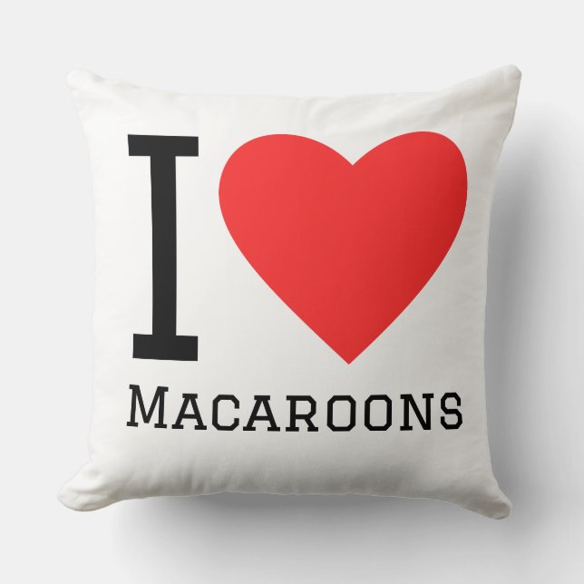 I love macaroons  cushion (Front)