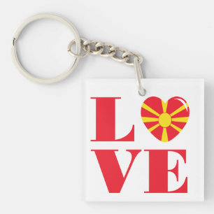 I love Macedonia Key Ring
