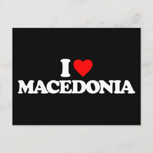 I LOVE MACEDONIA POSTCARD
