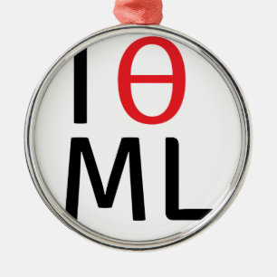 I love machine learning metal tree decoration