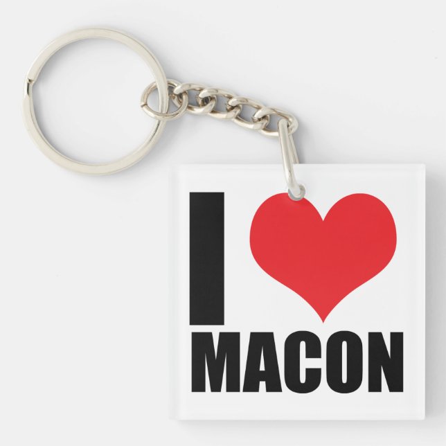 I love Macon Key Ring (Front)