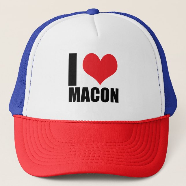 I love Macon Trucker Hat (Front)
