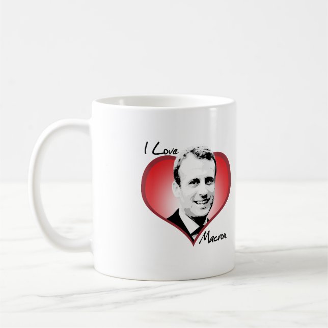 I Love Macron - Coffee Mug (Left)