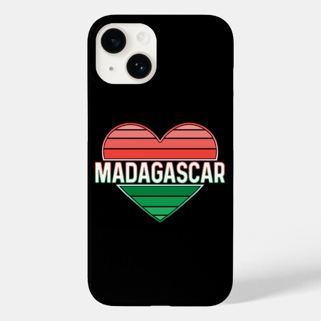 I Love Madagascar, Malagasy Heart Case-Mate iPhone Case (Back)