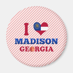 I Love Madison, Georgia Magnet
