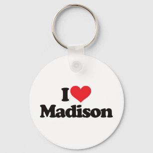 I Love Madison Key Ring