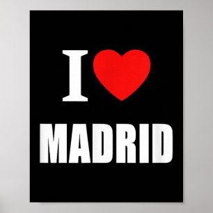 I Love Madrid Spain Espana Sunshine Spanish Summer Poster