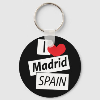 I Love Madrid Spain Key Ring