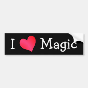 I Love Magic Bumper Sticker
