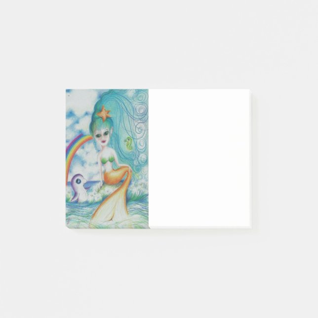 I love magical mystical mermaids post-it notes (Front)
