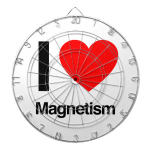 i love magnetism dartboard