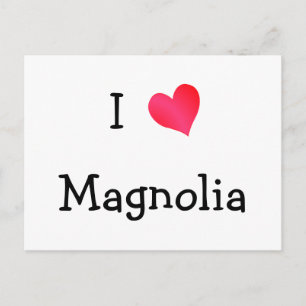 I Love Magnolia Postcard