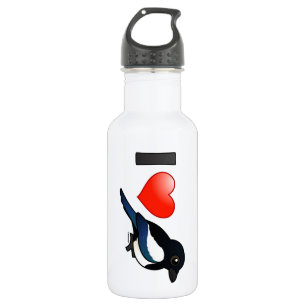 I Love Magpies 532 Ml Water Bottle