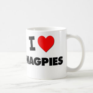 I Love Magpies Coffee Mug