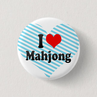 I love Mahjong 3 Cm Round Badge