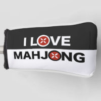 I Love Mahjong O Replaced w/ MJ Flower Golf Cover