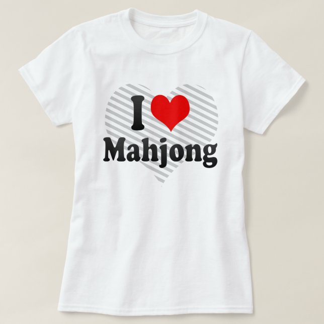 I love Mahjong T-Shirt (Design Front)