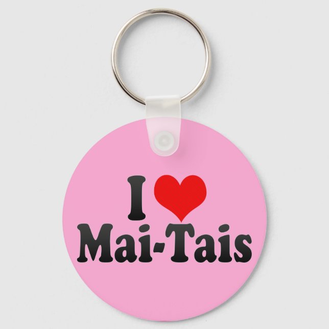 I Love Mai-Tais Key Ring (Front)