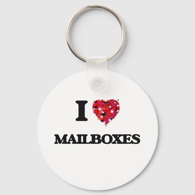 I Love Mailboxes Key Ring (Front)