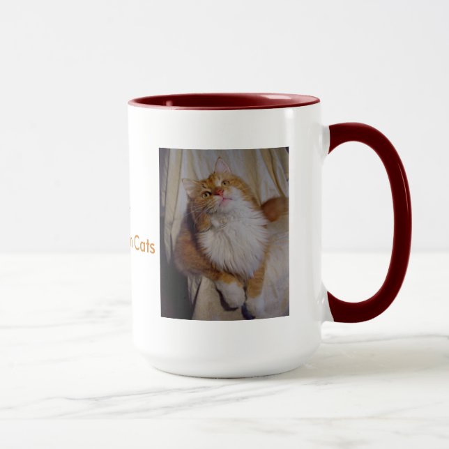 I Love Maine Coon Cats Mug (Right)