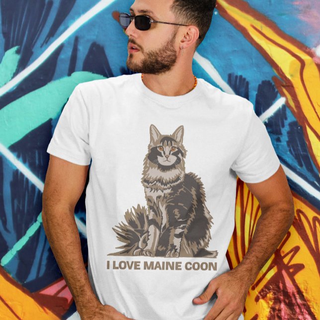 I LOVE MAINE COON T-Shirt (Creator Uploaded)