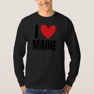 I Love Maine Lobster Portland Lewison Bangor Pine T-Shirt