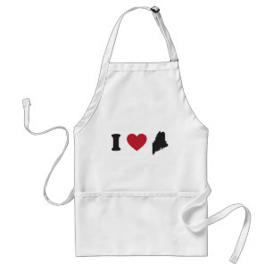 I Love Maine Standard Apron