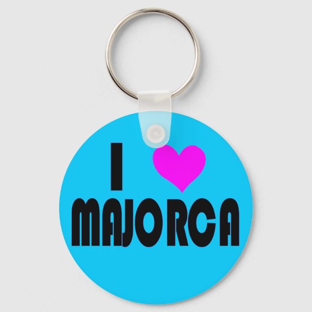 I Love Majorca Mallorca keychain (Front)