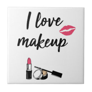 I Love Makeup Ceramic Tile