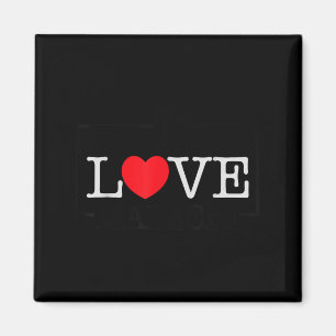 I Love Malachi Heart Family Name Malachi Groovy Magnet