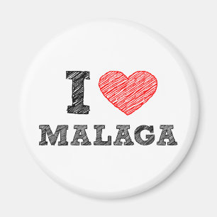 I Love Málaga Magnet