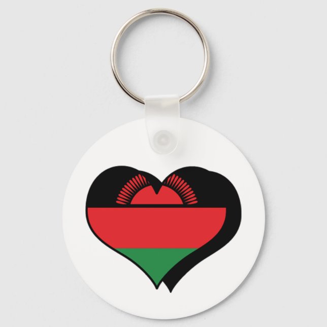 I Love Malawi Keychain (Front)