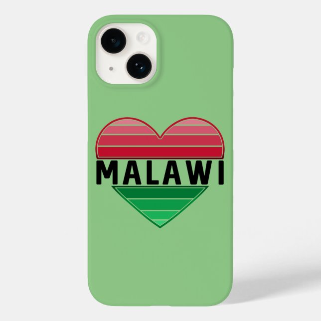 I Love Malawi, Malawian Heart Case-Mate iPhone Case (Back)