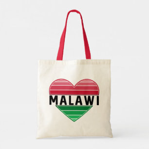 I Love Malawi, Malawian Heart Tote Bag