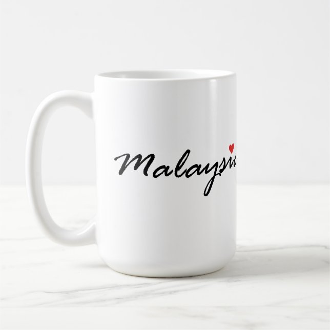 I love Malaysia Coffee Mug (Left)