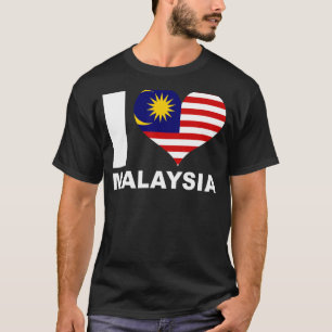 I Love Malaysia Heart Flag Malaysia T-Shirt