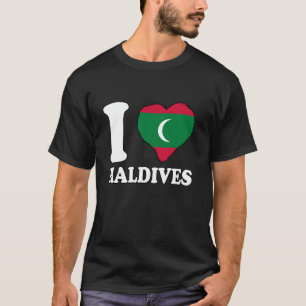 I Love Maldives Maldivian Pride Maldivian Roots Ma T-Shirt