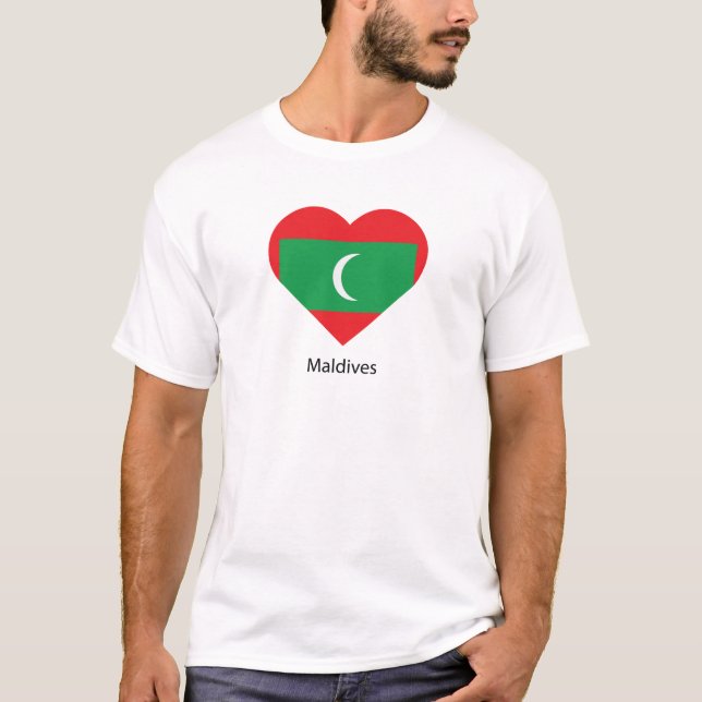I Love Maldives T-Shirt (Front)