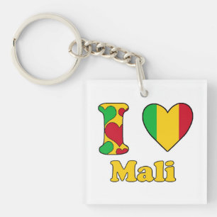I love Mali Key Ring